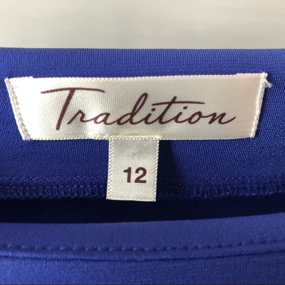 🎄Traditions sapphire blue dress, workwear, SZ 12 - Picture 5 of 7